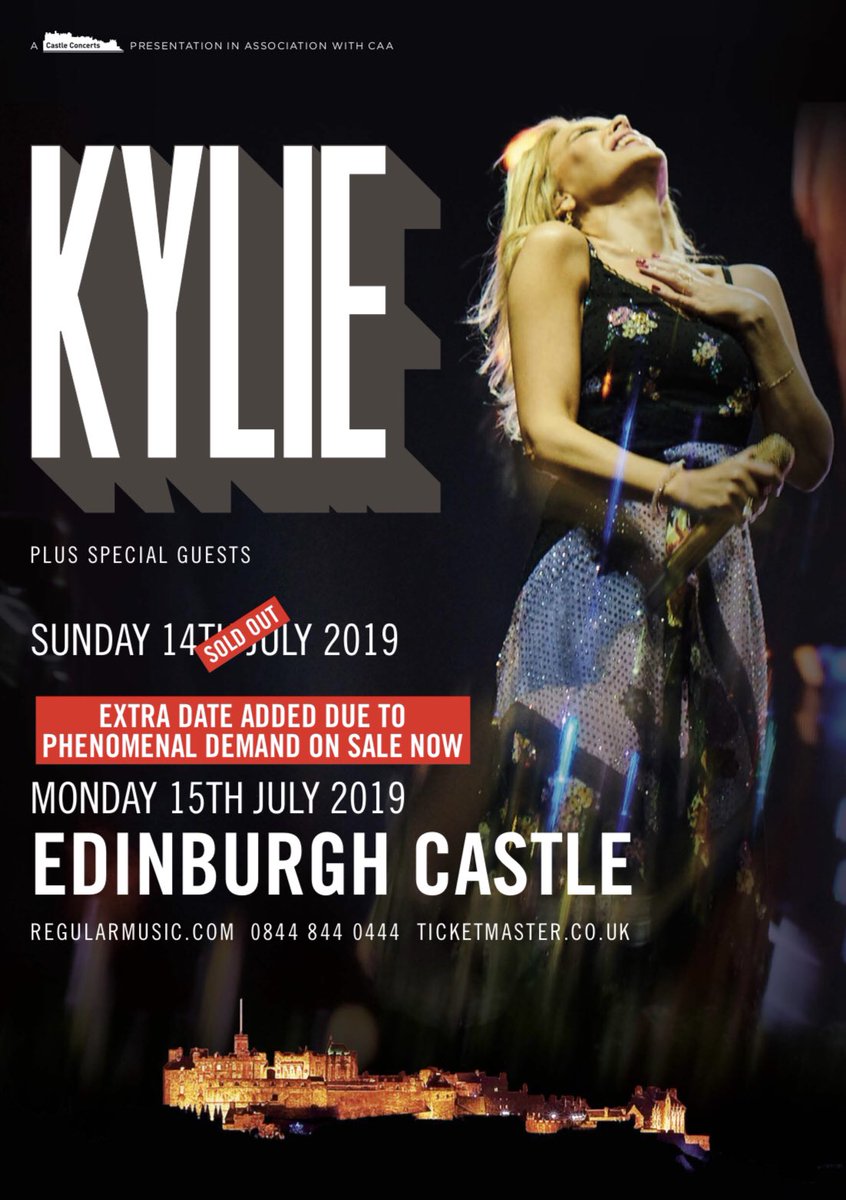 Lovers, we’ve added an extra #KylieSummer2019 show in Edinburgh, on sale now! ????????????????????????????https://t.co/ylGylLrOp2 https://t.co/LZu3EyKxwv