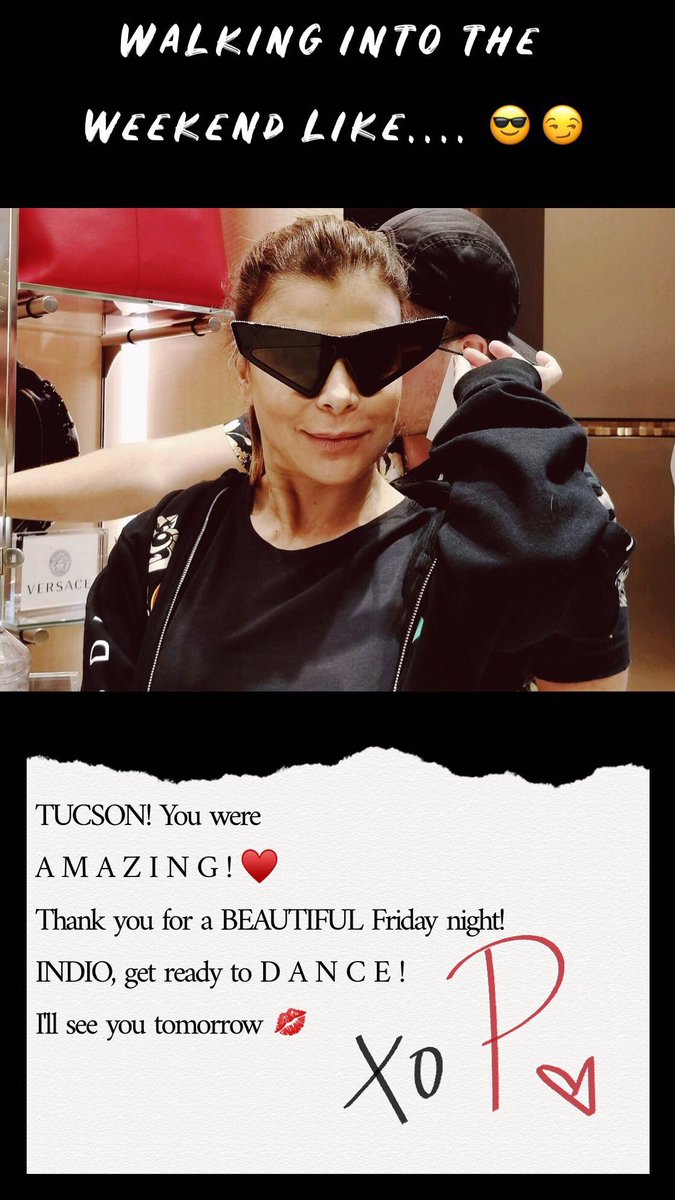 TUCSON! You were amazing ♥️ INDIO, get ready to DAAANCE! xoP ???? https://t.co/oXkbfnlnHq