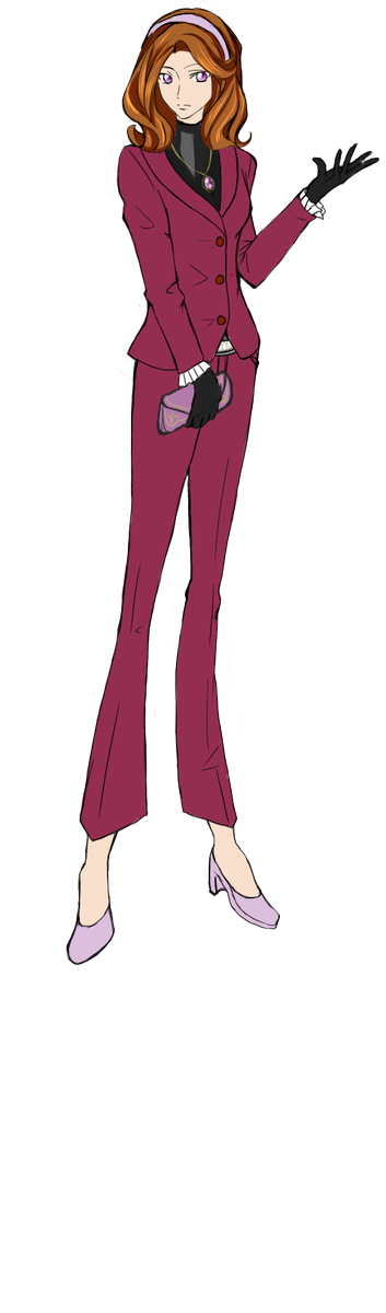 Aria Brandon(クロックソングはゆりかごから)イメージカラーは赤紫。 Aria Brandon(クロックソングはゆりかごから)イメージカラーは赤紫。