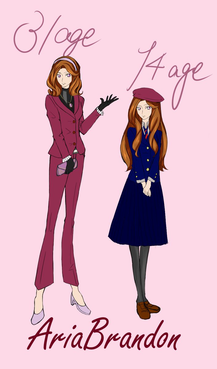 Aria Brandonセッション中は使用しないけど、14歳の時の姿も描きました。 Aria Brandonセッション中は使用しないけど、14歳の時の姿も描きました。
