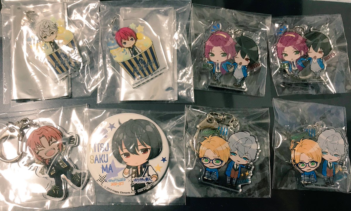 AJのARIAのアクキー真緒&凛月、泉&真、千秋&翠あるんですけどなんか一緒に色々出てきたので一 AJのARIAのアクキー真緒&凛月、泉&真、千秋&翠あるんですけどなんか一緒に色々出てきたので一