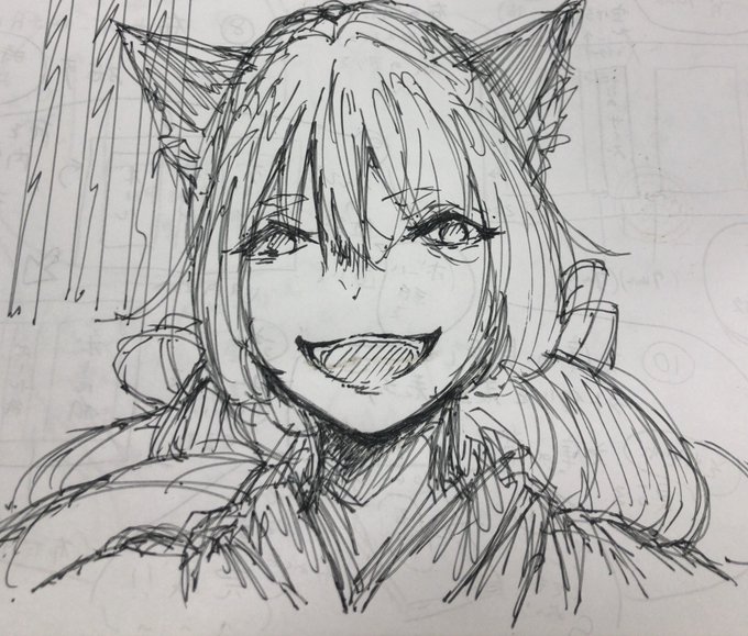 妖狐ちゃん。適当に描いたから設定は無い。一発描きだとバランスおかしいてか女の子描けない悲しい。 妖狐ちゃん。適当に描いたから設定は無い。一発描きだとバランスおかしいてか女の子描けない悲しい。