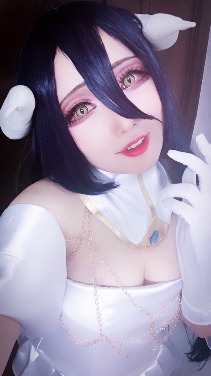 ⚠︎宅コス/カラコン瞳孔加工オーバーロード/アルベド アインズ様……!!!!💞💞 ⚠︎宅コス/カラコン瞳孔加工オーバーロード/アルベド アインズ様……!!!!💞💞