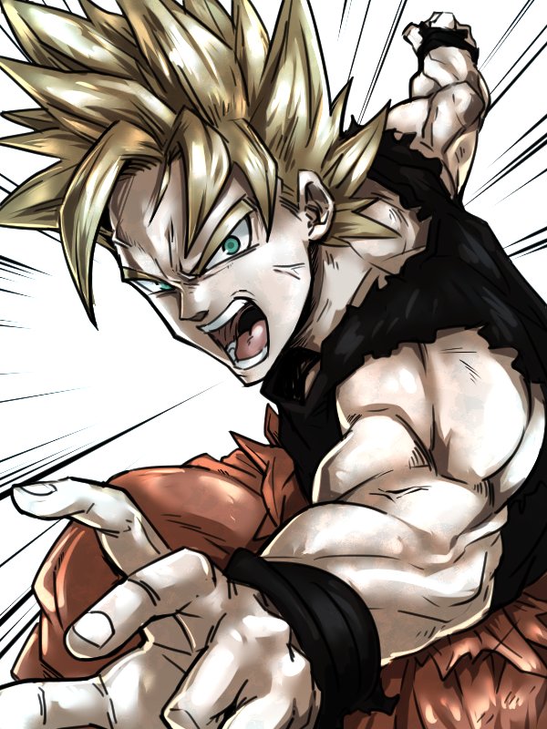 (´-`).。oO(くわっ…!) #ドラゴンボール #孫悟空 (´-`).。oO(くわっ…!) #ドラゴンボール #孫悟空