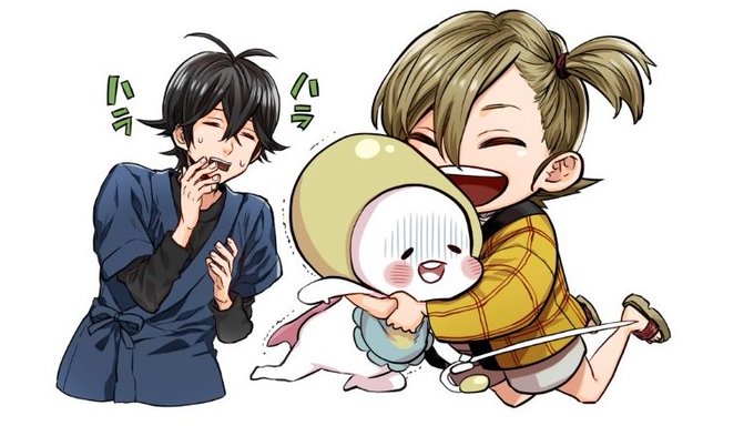 またばらかもんとコラボしちゃった///>RTむかしヨシノセンセイにかいてもらったイラスチョもみて㌨₍₍ (̨̡ ● またばらかもんとコラボしちゃった///>RTむかしヨシノセンセイにかいてもらったイラスチョもみて㌨₍₍ (̨̡ ●