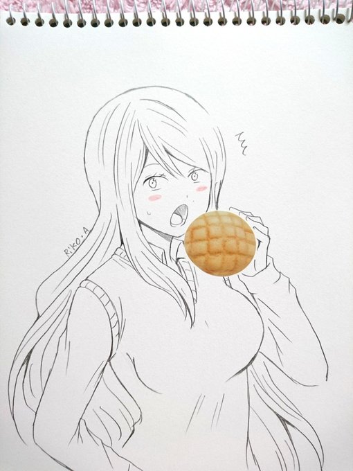 美味しそうな付箋2お姉ちゃんが来たマリナでお絵描き。 美味しそうな付箋2お姉ちゃんが来たマリナでお絵描き。