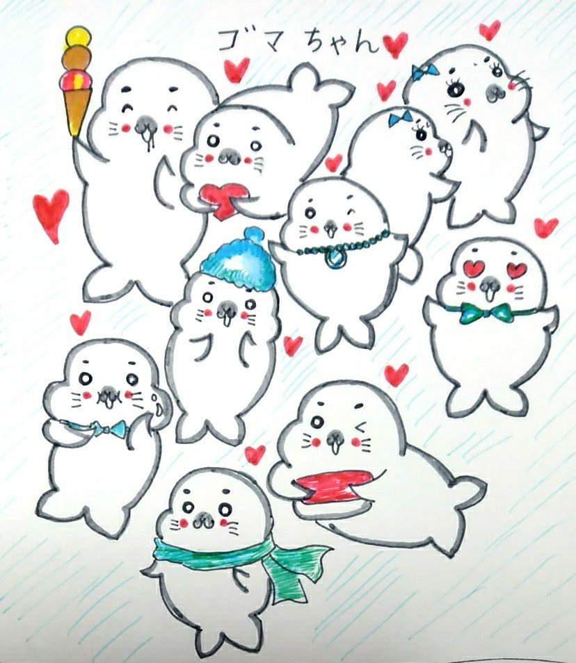 #ゴマちゃん つい先ほど起床して、下描きなしでゴマちゃんを描きました。 ゴマちゃんを描くのが楽しいです。 #ゴマちゃん つい先ほど起床して、下描きなしでゴマちゃんを描きました。 ゴマちゃんを描くのが楽しいです。