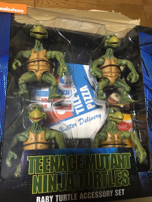 tmntベイビーが到着!早く製品写真のようにピザと遊びたい🍕#tmnt#ミュータントタートルズ tmntベイビーが到着!早く製品写真のようにピザと遊びたい🍕#tmnt#ミュータントタートルズ