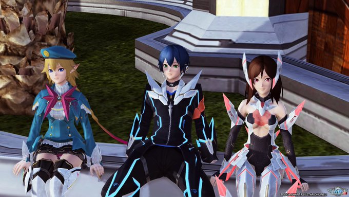 #ラグたい後半から参加であまり長居できませんがまたアニメPSO2の主役三人で。お疲れ様でした! #ラグたい後半から参加であまり長居できませんがまたアニメPSO2の主役三人で。お疲れ様でした!