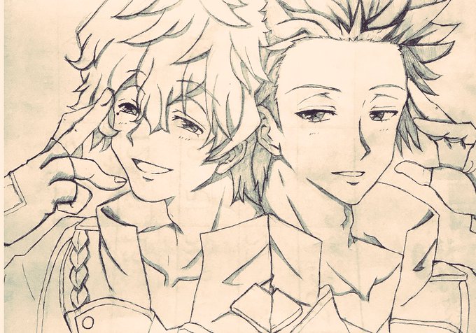 下書き程度で終わらせる予定が、結局しっかり描いてしまった(*⁰▿⁰*)カレンダーの裏に描いたから、若干透けて見えてる…_ 下書き程度で終わらせる予定が、結局しっかり描いてしまった(*⁰▿⁰*)カレンダーの裏に描いたから、若干透けて見えてる…_