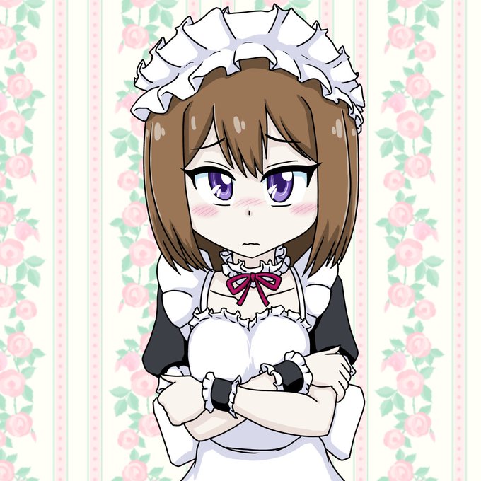 本日のお絵描き。第51面「先輩とビューティフル・ドリーマー」より。ユリさんとうどん子さんの二人が学祭を回る話。メイド喫茶 本日のお絵描き。第51面「先輩とビューティフル・ドリーマー」より。ユリさんとうどん子さんの二人が学祭を回る話。メイド喫茶