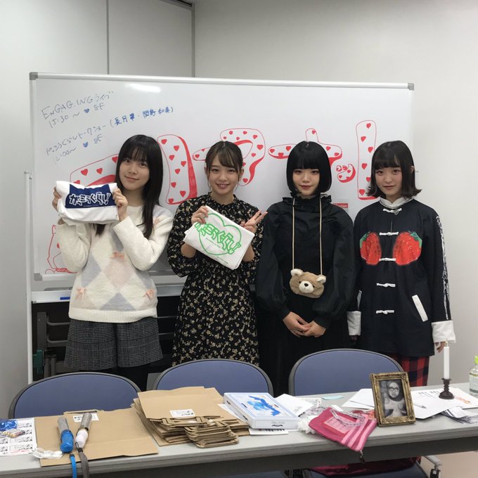 ラストアイドルのお二人にご来店頂きました！今回のトークショーでお二人が着ているTシャツはこちらの2つ！Tシャツ個数限られ