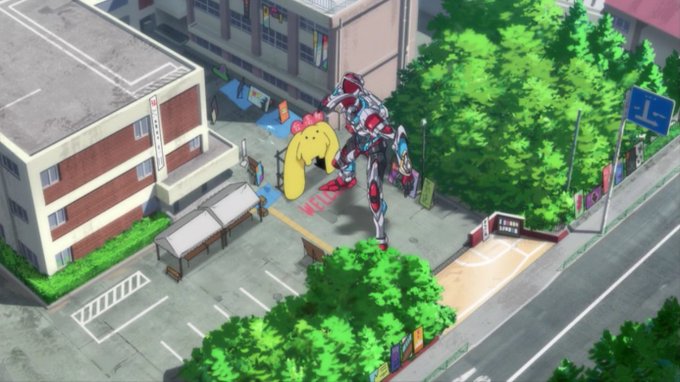 学園祭の門をうーさーにするような高校にオレも入りたかった #SSSS_GRIDMAN 学園祭の門をうーさーにするような高校にオレも入りたかった #SSSS_GRIDMAN