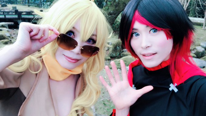 Yang:ailaRwby:ねむさん( )Emerald:ルナリアさん( )#RWBY Yang:ailaRwby:ねむさん( )Emerald:ルナリアさん( )#RWBY
