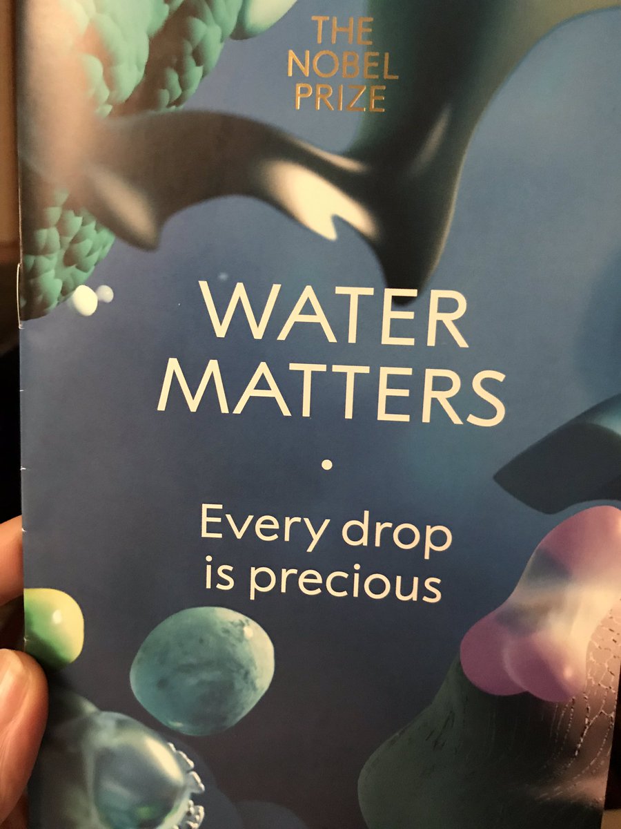 ”Every drop is precious.” Djupt berörd av insikterna efter #nobeldialogue 