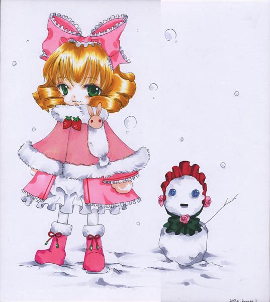 世の中が雪だと聞いて☃️過去絵雛苺と雪だるま真紅 #アナログ #イラスト #コピック #ローゼンメイデン #雛苺 世の中が雪だと聞いて☃️過去絵雛苺と雪だるま真紅 #アナログ #イラスト #コピック #ローゼンメイデン #雛苺