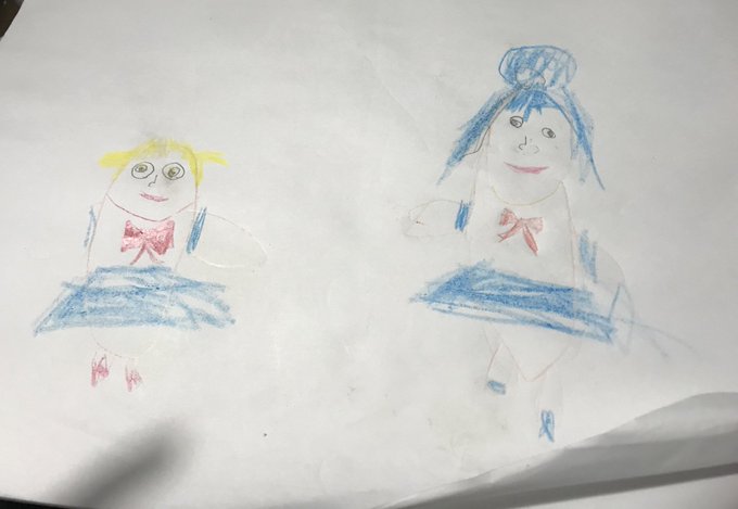 年長の娘が一生懸命かいてるなーって思っててさっき完成品みたらポプテピピックだった……('◉⌓◉’)とりあえずポプ子はスポ 年長の娘が一生懸命かいてるなーって思っててさっき完成品みたらポプテピピックだった……('◉⌓◉’)とりあえずポプ子はスポ