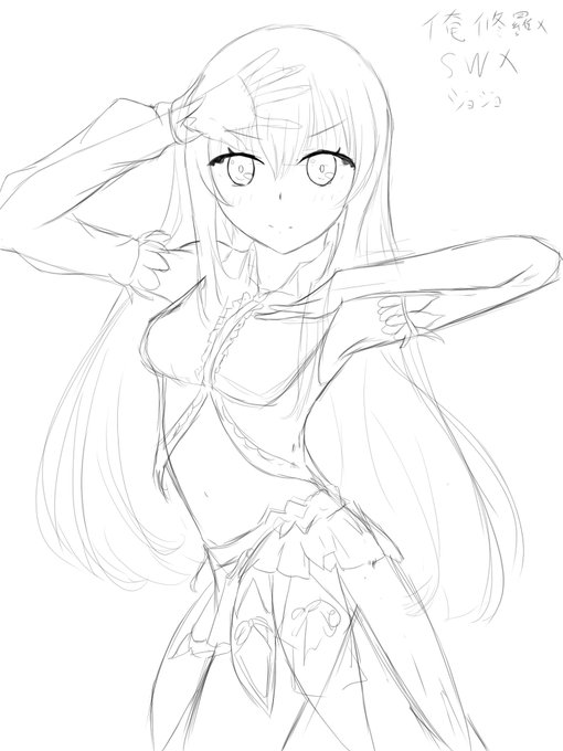 眠い・・・今日は俺修羅を見てて描きたくなったぜ・・・ラフ画ですぞ#俺の彼女と幼なじみが修羅場すぎる#ソウルワーカー#ジョ 眠い・・・今日は俺修羅を見てて描きたくなったぜ・・・ラフ画ですぞ#俺の彼女と幼なじみが修羅場すぎる#ソウルワーカー#ジョ