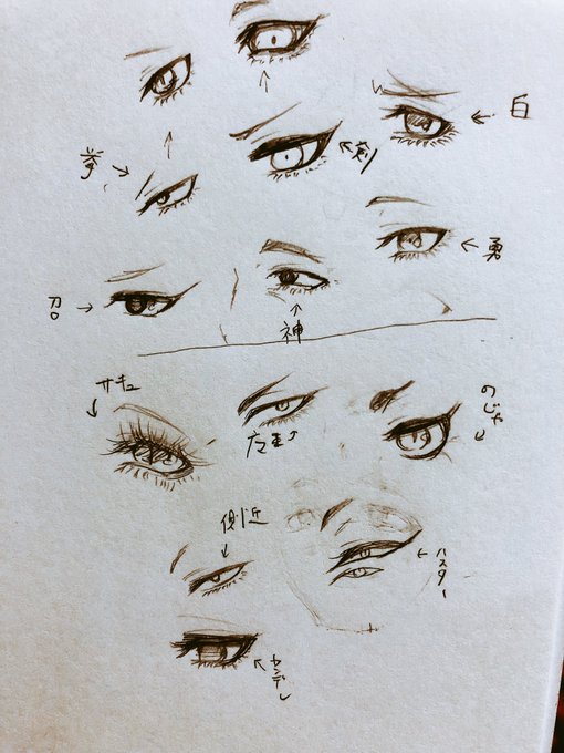 創作まおゆう(魔王×勇者)のキャラデザするのにとりあえずおめめだけ描いたやつ 創作まおゆう(魔王×勇者)のキャラデザするのにとりあえずおめめだけ描いたやつ