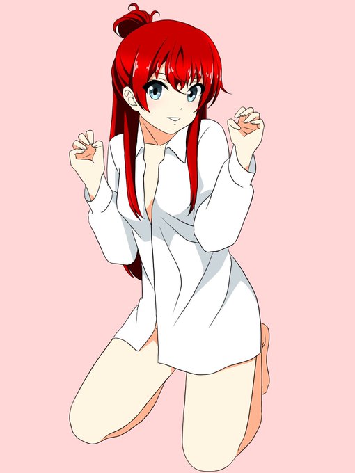 今度はメンズシャツを着たずかちゃんを描きました。朝からこんなのばっか描いてる^^; #shirobako 今度はメンズシャツを着たずかちゃんを描きました。朝からこんなのばっか描いてる^^; #shirobako