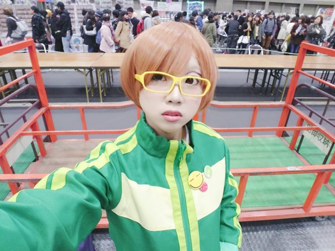 着替え終わった。ペルソナ4の里中千枝でいます。#コミライ名古屋 着替え終わった。ペルソナ4の里中千枝でいます。#コミライ名古屋