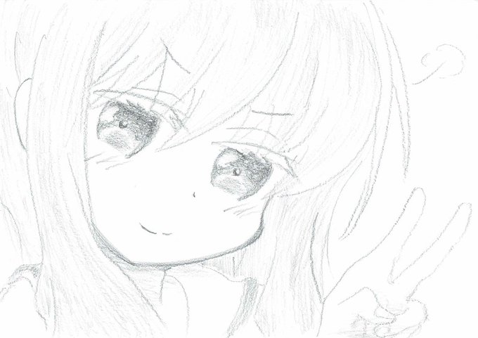 スロウスタート落書き #スロウスタート #モノクロ スロウスタート落書き #スロウスタート #モノクロ