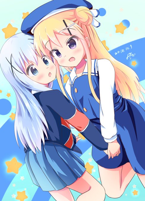 カレン&チノちゃんハピバ#九条カレン生誕祭2018 #香風智乃生誕祭2018#きんいろモザイク #ご注文はうさぎ カレン&チノちゃんハピバ#九条カレン生誕祭2018 #香風智乃生誕祭2018#きんいろモザイク #ご注文はうさぎ