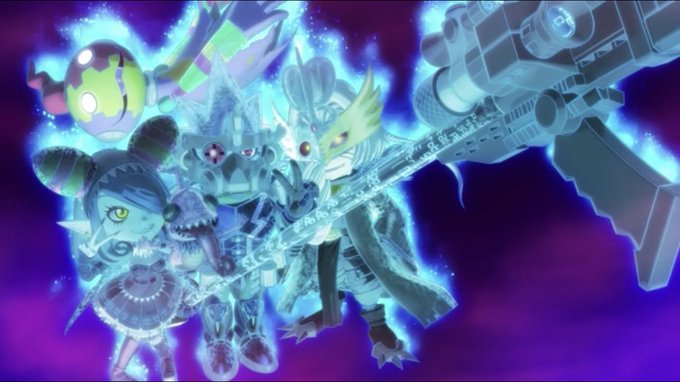 アプリモンスターズ39話 リヴァイアサン陣営の #アプモン スカシモン、ミエーヌモン、スコープモン、サクシモンは忠誠心が アプリモンスターズ39話 リヴァイアサン陣営の #アプモン スカシモン、ミエーヌモン、スコープモン、サクシモンは忠誠心が