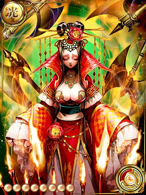 今回の妖異平定記の報酬である斧魔神(おのまじん)は斧を自在に操る神です。先日開催された『東西双龍絵巻』にも登場しましたね 今回の妖異平定記の報酬である斧魔神(おのまじん)は斧を自在に操る神です。先日開催された『東西双龍絵巻』にも登場しましたね