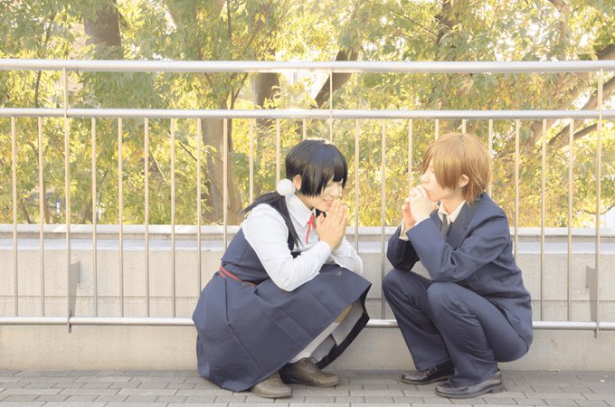 【たまこまーけっと/コスプレ】「たまこ、おれさ……」たまこ:ゆうひさんもち蔵:木尾p…あかねさん 【たまこまーけっと/コスプレ】「たまこ、おれさ……」たまこ:ゆうひさんもち蔵:木尾p…あかねさん