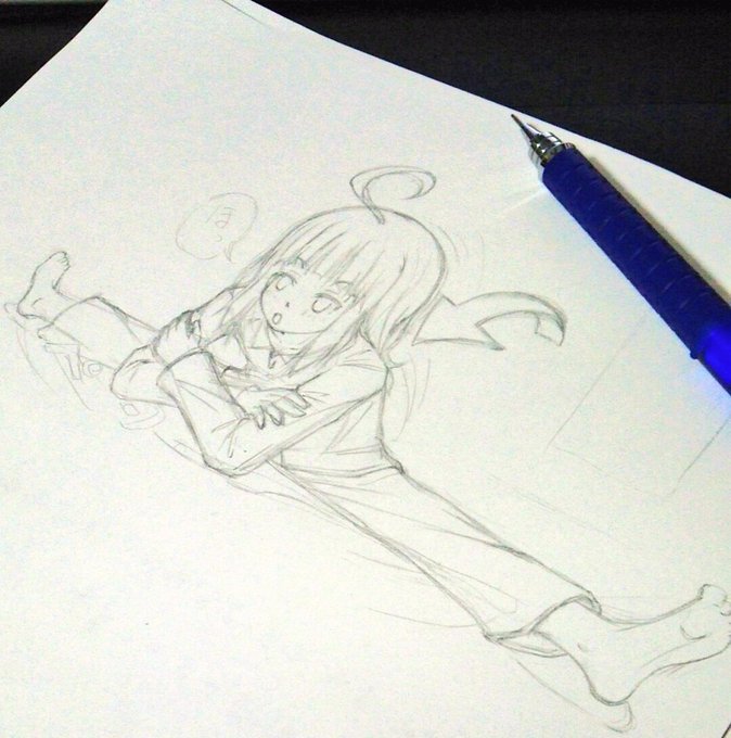 コミケのゲスト原稿も今日から同時進行で入ります~。ちょっとひさびさに都久井さん描きます。実家のような安心感。#ポッピンQ コミケのゲスト原稿も今日から同時進行で入ります~。ちょっとひさびさに都久井さん描きます。実家のような安心感。#ポッピンQ