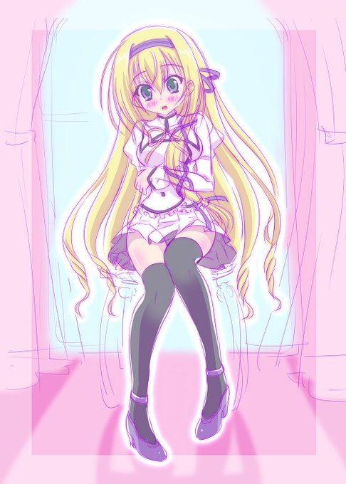 あと一歩間に合わなかったー!!いいニーハイの日ということで、リンスレットちゃん描きました。(///▽////)#いいニー あと一歩間に合わなかったー!!いいニーハイの日ということで、リンスレットちゃん描きました。(///▽////)#いいニー
