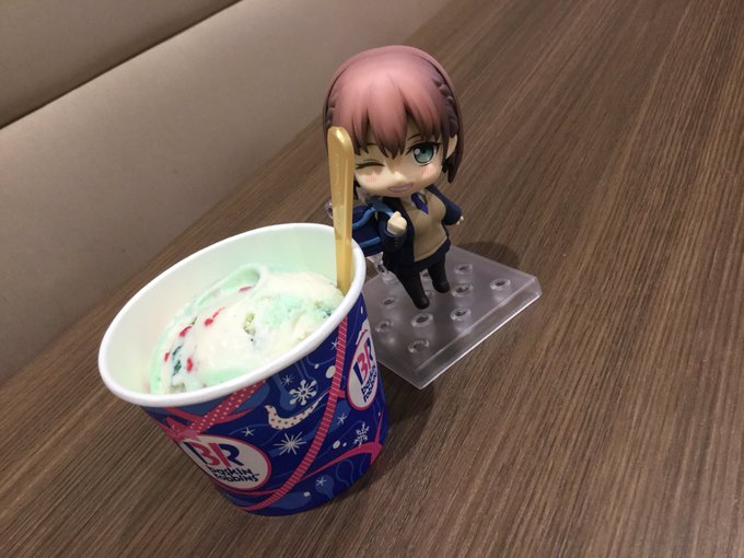 ゆうちゃんと、あいちゃんとサーティワン!両手に花🌸#ねんどろいど #月曜日のたわわ #サーティワン #アイス ゆうちゃんと、あいちゃんとサーティワン!両手に花🌸#ねんどろいど #月曜日のたわわ #サーティワン #アイス