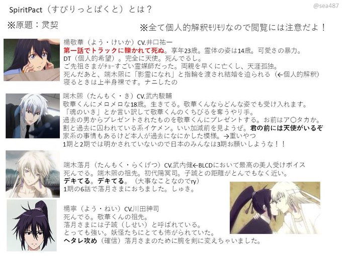 敬華くんお誕生日おめでとう〜!!!DVDも届いたので改めて楊敬華という主人公の誕生日にスピリットパクトの布教をするよ。( 敬華くんお誕生日おめでとう〜!!!DVDも届いたので改めて楊敬華という主人公の誕生日にスピリットパクトの布教をするよ。(