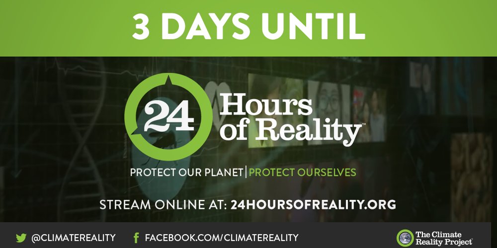 #24HoursofReality is going live in 3 days. You won't want to miss it!  