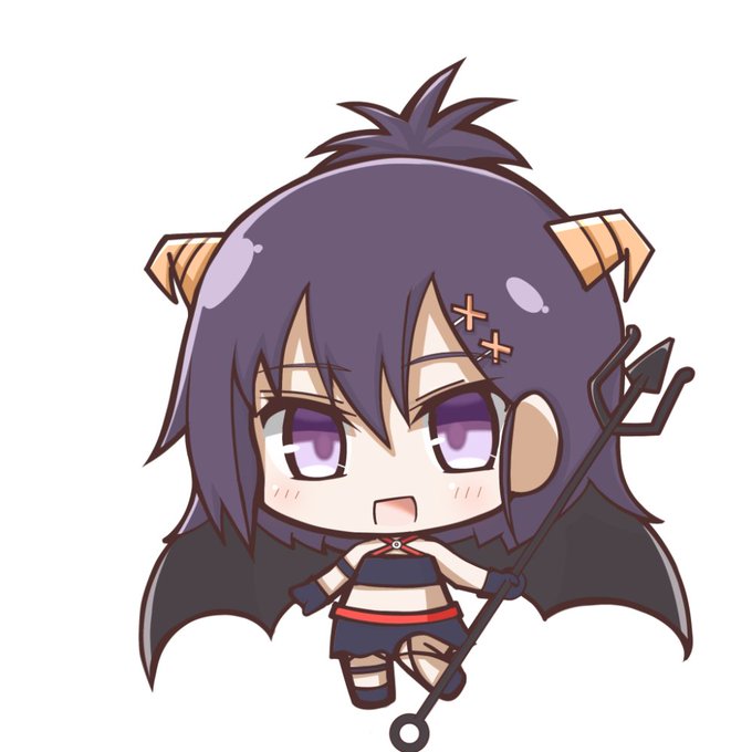 悪魔衣装ヴィーネちゃん原作七巻につくキーホルダーが可愛かったので描いてみました#ガヴリールドロップアウト 悪魔衣装ヴィーネちゃん原作七巻につくキーホルダーが可愛かったので描いてみました#ガヴリールドロップアウト