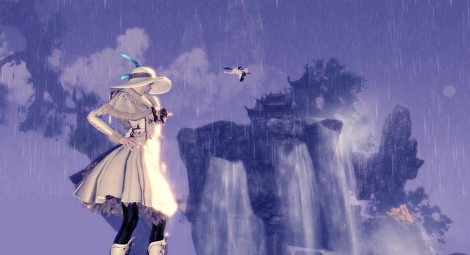 旅に出た方の事を思い出して、静けさにひたる。#ブレイドアンドソウル 旅に出た方の事を思い出して、静けさにひたる。#ブレイドアンドソウル