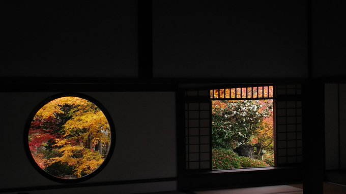 源光庵にいきたかったのは『 京騒戯画』の名シーンのあの窓の現物を見たかったからなのです。#京騒戯画 源光庵にいきたかったのは『 京騒戯画』の名シーンのあの窓の現物を見たかったからなのです。#京騒戯画