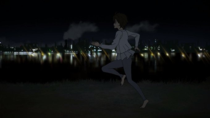 湯浅監督の認識によると、右から左に進む人は「行く人」、左から右に進む人は「帰る人」(#DEVILMANcrybaby B 湯浅監督の認識によると、右から左に進む人は「行く人」、左から右に進む人は「帰る人」(#DEVILMANcrybaby B