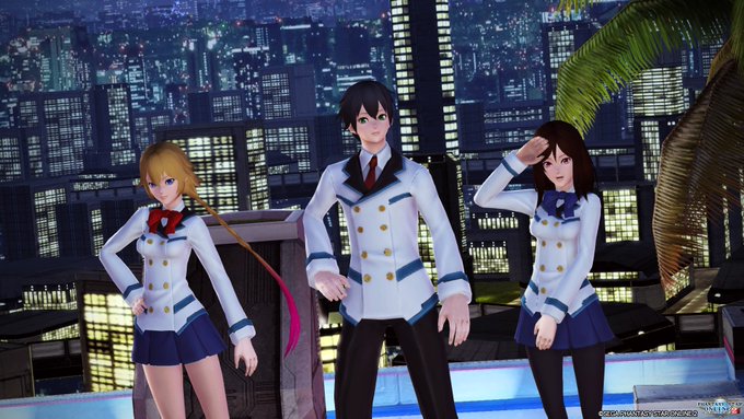 夜景カフェが今週で最後なのでPSO2アニメのヒロイン三人で撮りました~♪では、おやすみなさい~ 夜景カフェが今週で最後なのでPSO2アニメのヒロイン三人で撮りました~♪では、おやすみなさい~