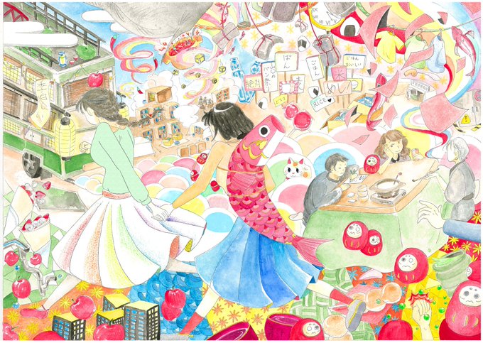 「夜は短し歩けよ乙女」を読みました。とっても面白い✨ペンギン·ハイウェイに続いて、また絵を描かせていただきました。#しっ 「夜は短し歩けよ乙女」を読みました。とっても面白い✨ペンギン·ハイウェイに続いて、また絵を描かせていただきました。#しっ