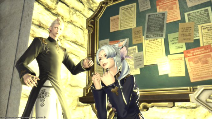 #FF14 #今日のパシャりマケボ前でスーパーミコッテになるBLAMEさん!とそれに驚くゆぐさんの図 #FF14 #今日のパシャりマケボ前でスーパーミコッテになるBLAMEさん!とそれに驚くゆぐさんの図