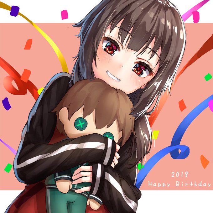 遅くなりましたがめぐみん誕生日おめでとう!( ˘ω˘ )🎉🎊#めぐみん誕生祭 #めぐみん爆誕祭2018 #このすば 遅くなりましたがめぐみん誕生日おめでとう!( ˘ω˘ )🎉🎊#めぐみん誕生祭 #めぐみん爆誕祭2018 #このすば