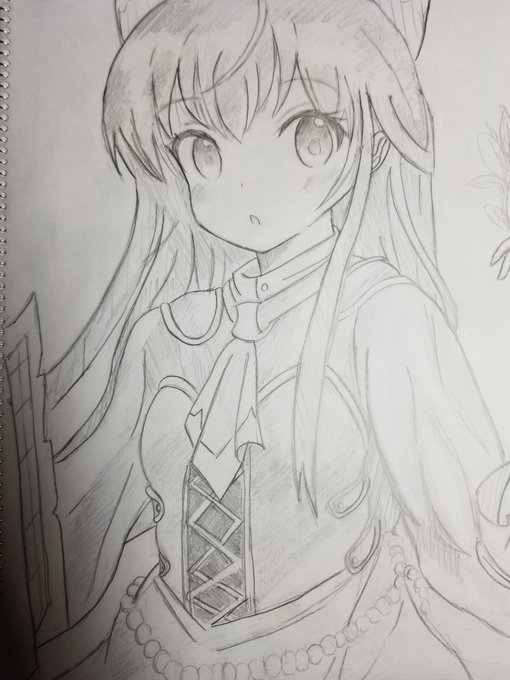 うみこさんより前に描いた、うらら迷路帖の紺ちゃん(きららファンタジア)めちゃくちゃ眠い体少し雑になってしまったけど……# うみこさんより前に描いた、うらら迷路帖の紺ちゃん(きららファンタジア)めちゃくちゃ眠い体少し雑になってしまったけど……#