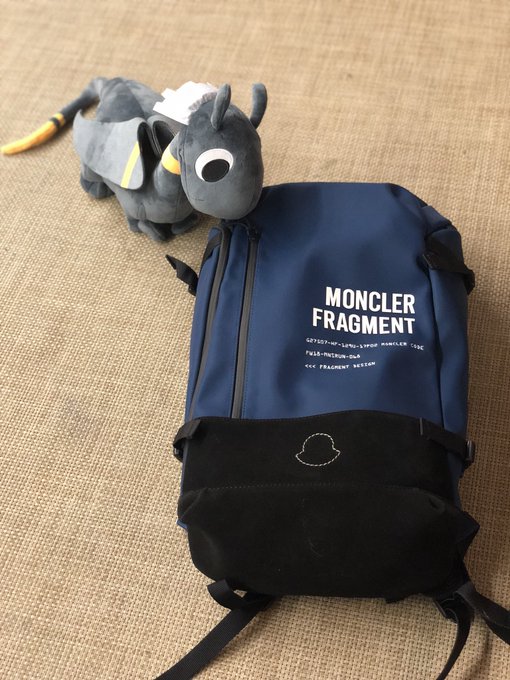 今日買った、藤原ヒロシさんFRAGMENTとMONCLERのバックパック♡そして、今日貰った、樋口真嗣総監督の『ひそねと 今日買った、藤原ヒロシさんFRAGMENTとMONCLERのバックパック♡そして、今日貰った、樋口真嗣総監督の『ひそねと