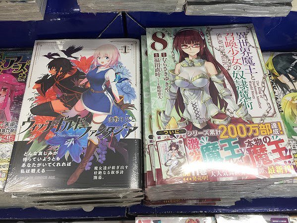 【書籍入荷情報】『ウィッチギルドファンタジア1巻』『異世界召喚と魔法少女の奴隷魔術8巻』『異種族レヴュアーズ2巻』『トリ 【書籍入荷情報】『ウィッチギルドファンタジア1巻』『異世界召喚と魔法少女の奴隷魔術8巻』『異種族レヴュアーズ2巻』『トリ