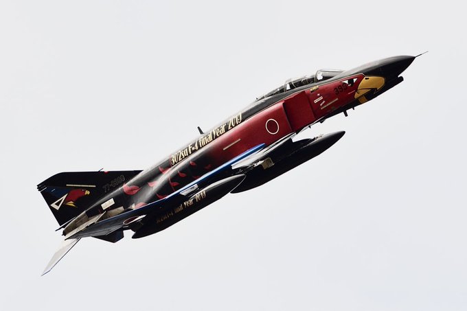 黒スペマの渋さ、タマりませんなぁ😍181202百里基地航空祭#百里基地 #phantom #ファントム #オジロ #30 黒スペマの渋さ、タマりませんなぁ😍181202百里基地航空祭#百里基地 #phantom #ファントム #オジロ #30