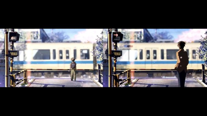 このシーン切なくて、ものすごく大好きです#秒速5センチメートル このシーン切なくて、ものすごく大好きです#秒速5センチメートル