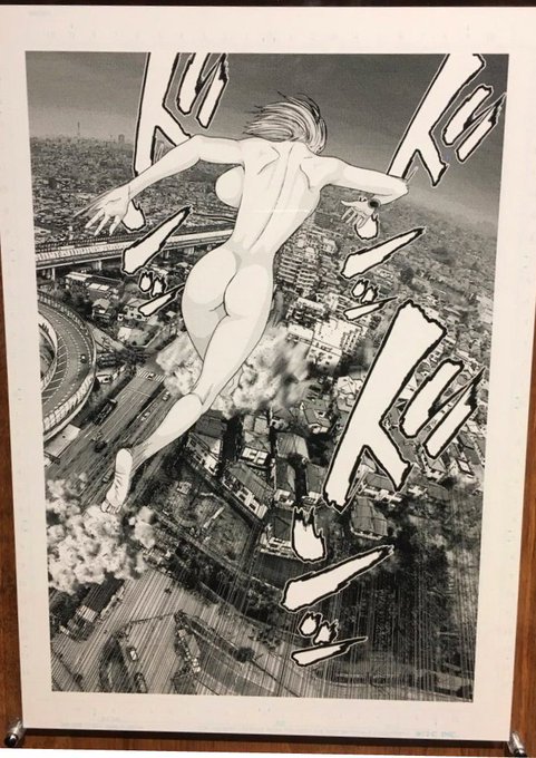 4つ目はこの原画です。零を救いに行くために巨大化したパピコ(ちほ)が全力疾走しているところです。奥浩哉先生の超絶背景を、 4つ目はこの原画です。零を救いに行くために巨大化したパピコ(ちほ)が全力疾走しているところです。奥浩哉先生の超絶背景を、