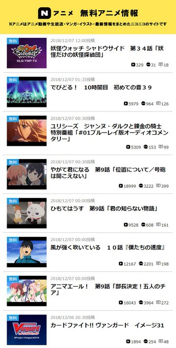 ┏━━━━━━┓┃ 無料配信 ┃┃ 新着情報 ┃┗━━━━━━┛#秋アニメ🍁 最新話続々更新中⭐Nアニメで無料アニメをチ ┏━━━━━━┓┃ 無料配信 ┃┃ 新着情報 ┃┗━━━━━━┛#秋アニメ🍁 最新話続々更新中⭐Nアニメで無料アニメをチ